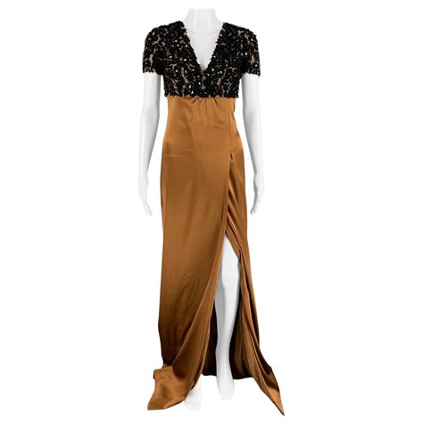 Burberry Prorsum Silk Evening Gown 